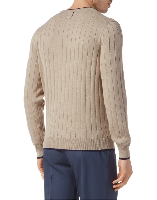 Wool/Cotton Pullover  LS