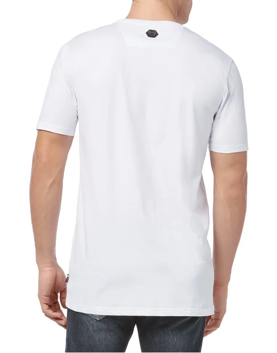 T-shirt Black Cut Round Neck "Midnight"