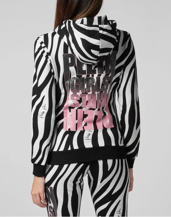 Hoodie Sweatjacket Zebra
