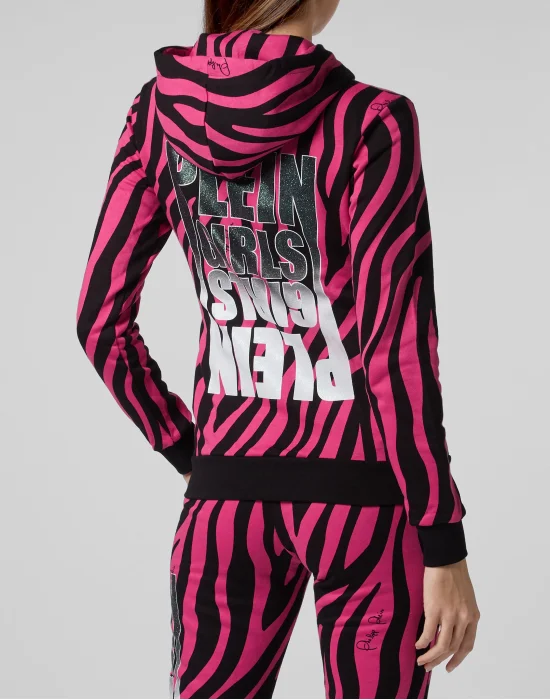 Hoodie Sweatjacket Zebra