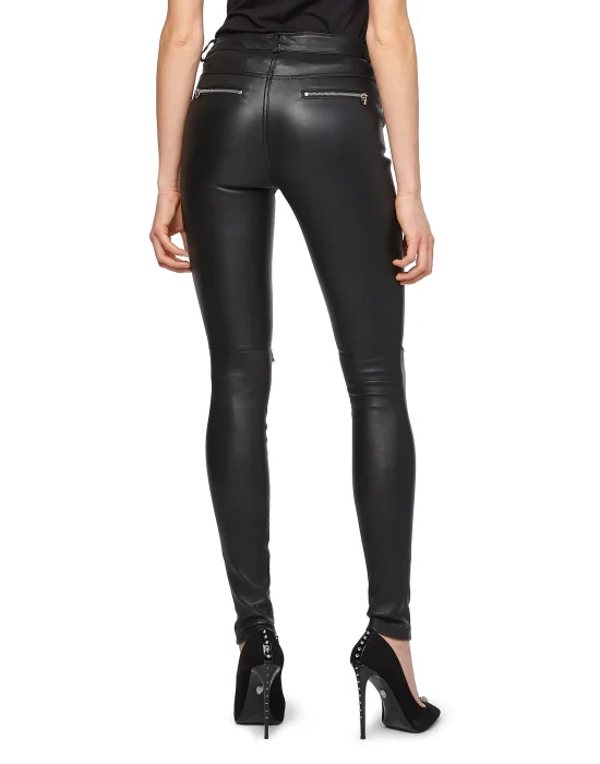 Leather Trousers Long "Crazy Style"