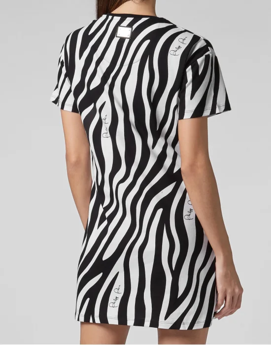 T-Shirt Short Dresses Zebra