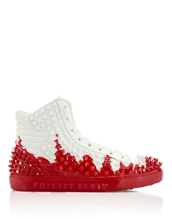 Hi-Top Sneakers "Painted"