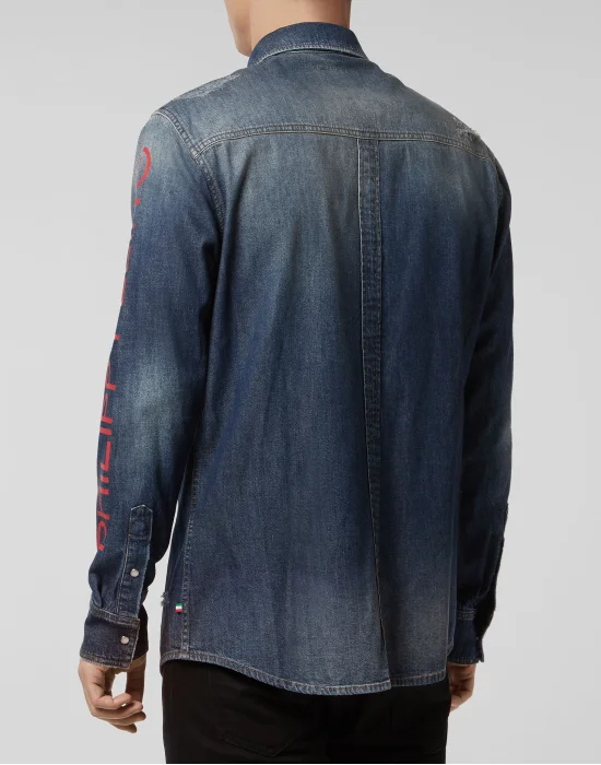 Denim Shirt Ls Philipp Plein TM