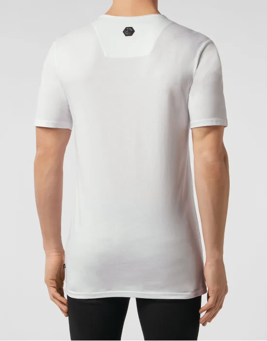 T-shirt Black Cut Round Neck Original