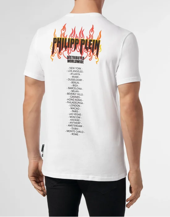 T-shirt Round Neck SS Over Flame