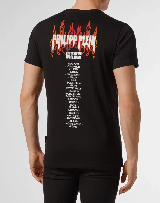 T-shirt Round Neck SS Over Flame