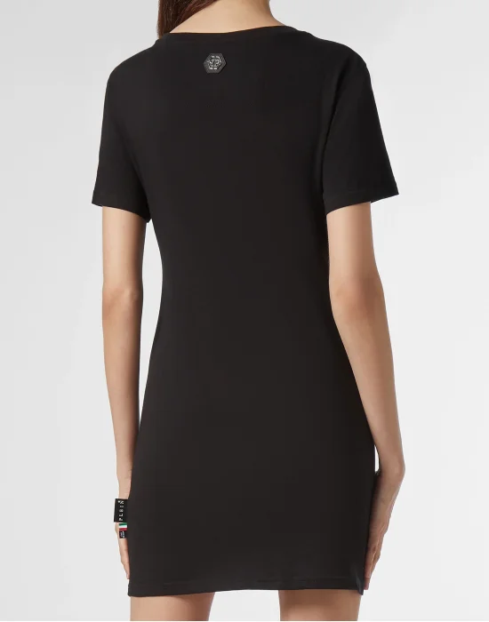 T-shirt Dress Round Neck SS Skull
