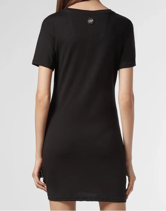 T-shirt Dress Round Neck SS Gothic Plein
