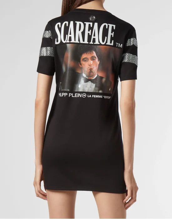 T-shirt Dress Round Neck SS Scarface