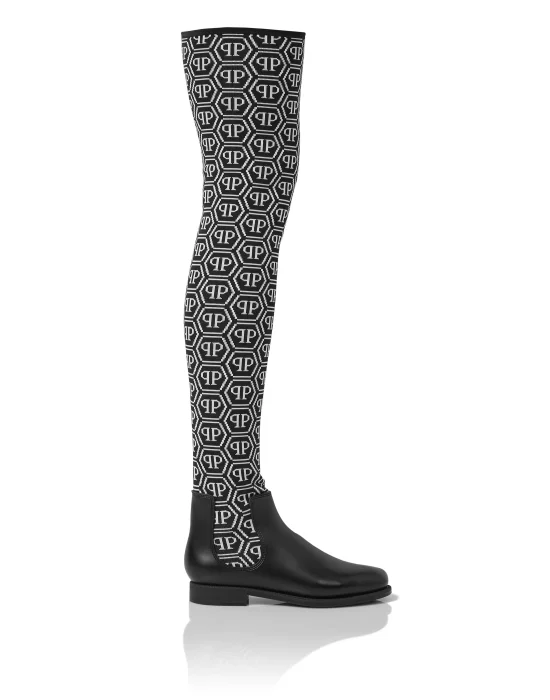 Boots Flat High All over PP