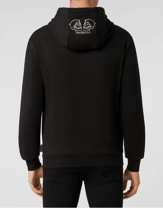 Hoodie sweatshirt Outline Skull