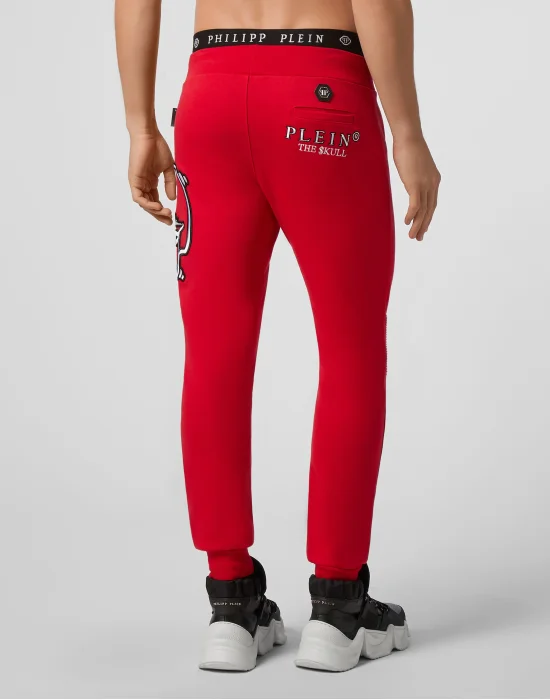 Jogging Trousers Outline Skull