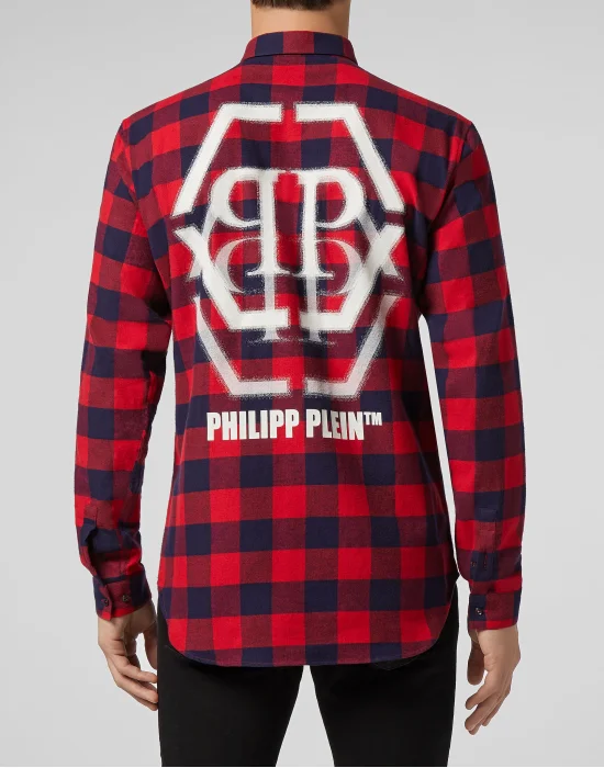 Shirt Crystal cut LS Hexagon