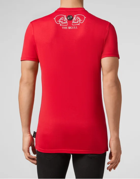 T-shirt Round Neck SS Crystal outline Skull