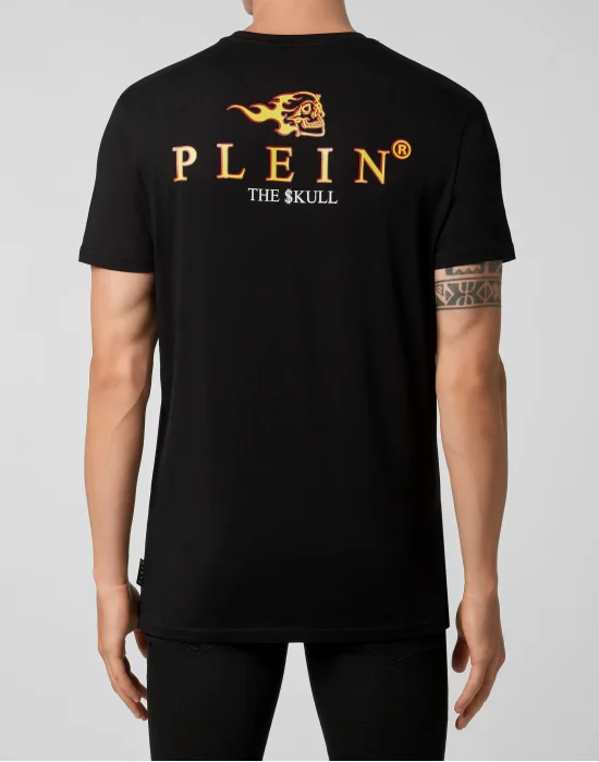 T-shirt Round Neck SS Skull on fire