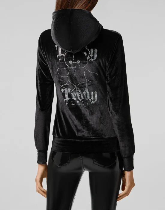 Hoodie Sweatjacket Monogram Teddy Bear