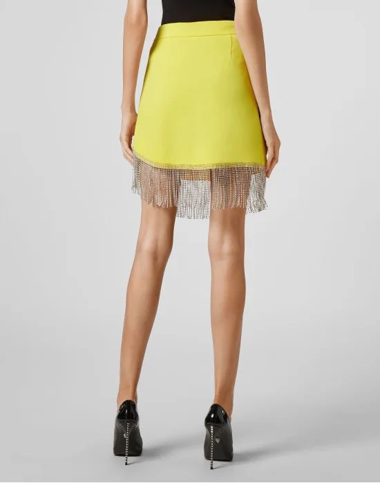 Short Full Color Crystal  Skirt Fringe