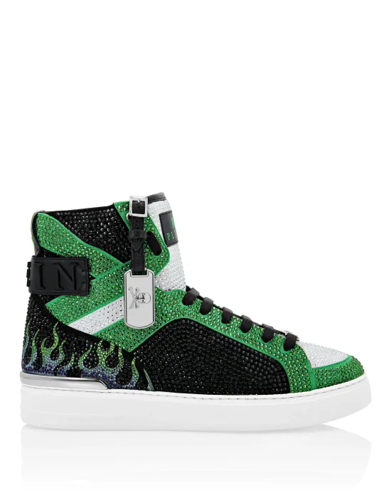 MONEY BEAST Hi-Top crystal  Flame