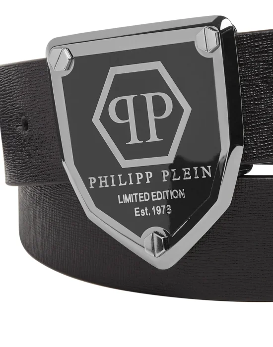 Leather Belt Hexagon