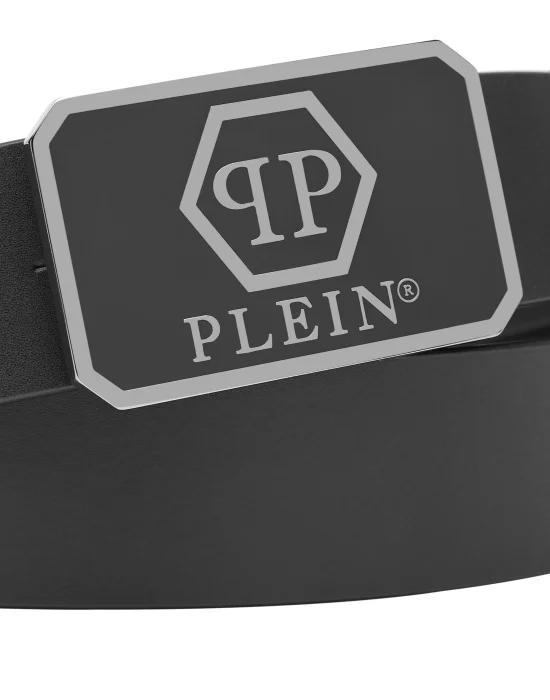 Leather Belt Hexagon