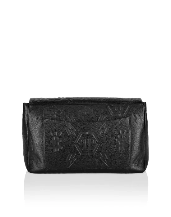 Leather maxi Shoulder Bag Monogram