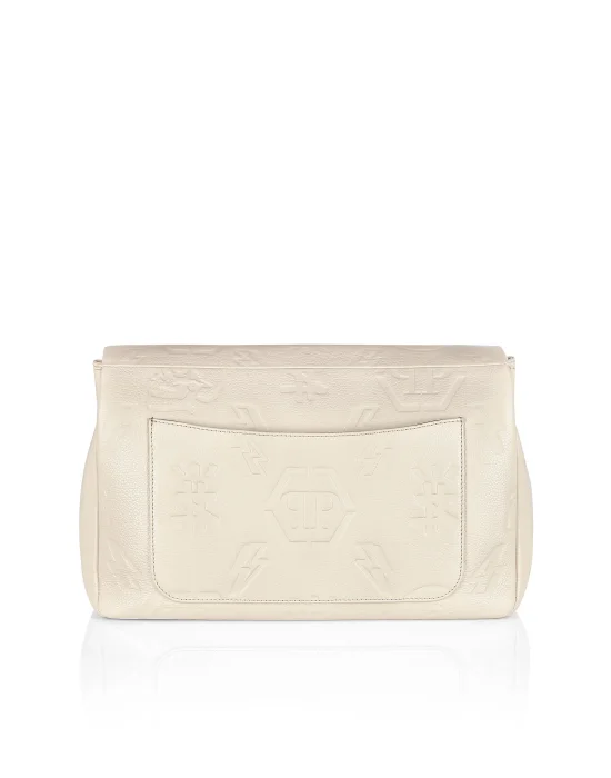 Leather maxi Shoulder Bag Monogram