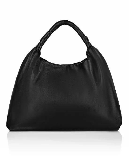 Leather Hobo Bag studs Monogram