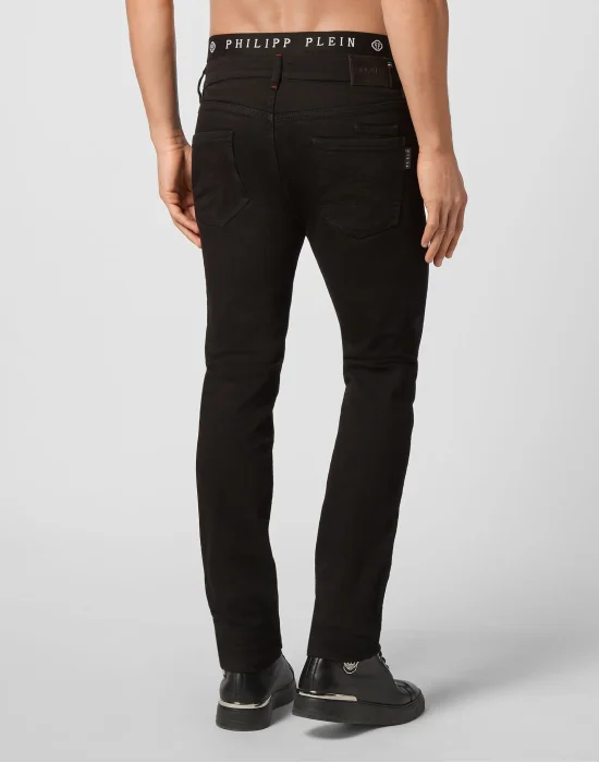 Denim Super Straight Cut Skull