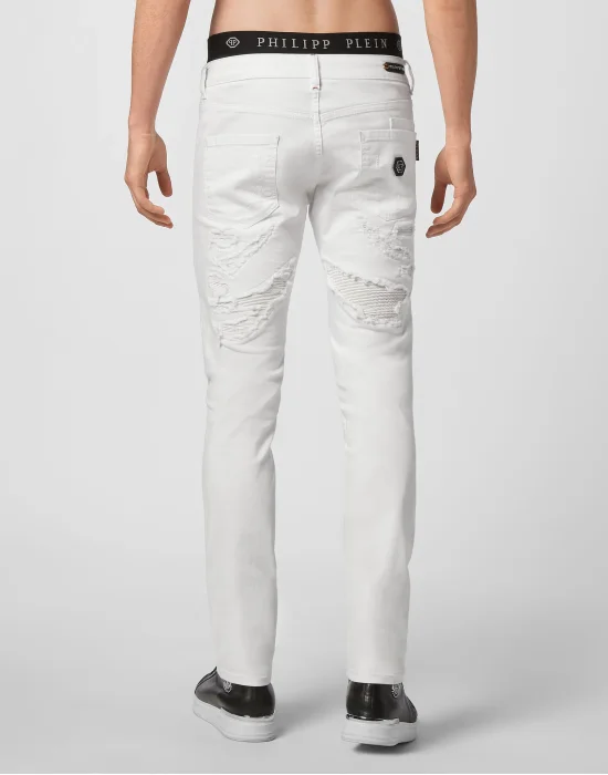 Denim Super Straight Cut Destroyed
