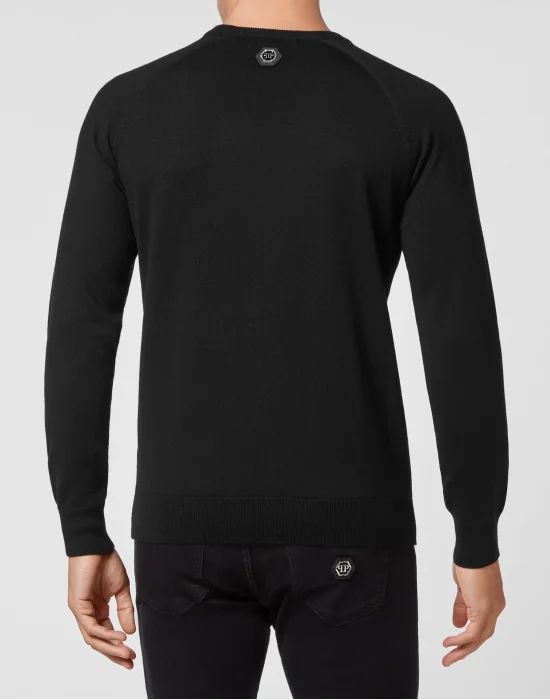 Wool Pullover Round Neck LS