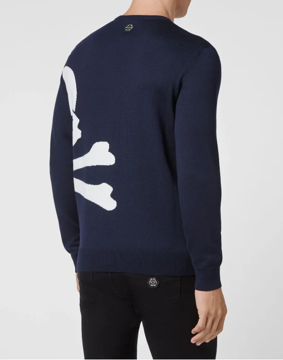 Wool Pullover Round Neck LS