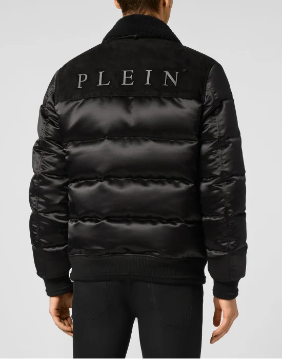 Lambskin and Nylon down Bomber Philipp Plein TM