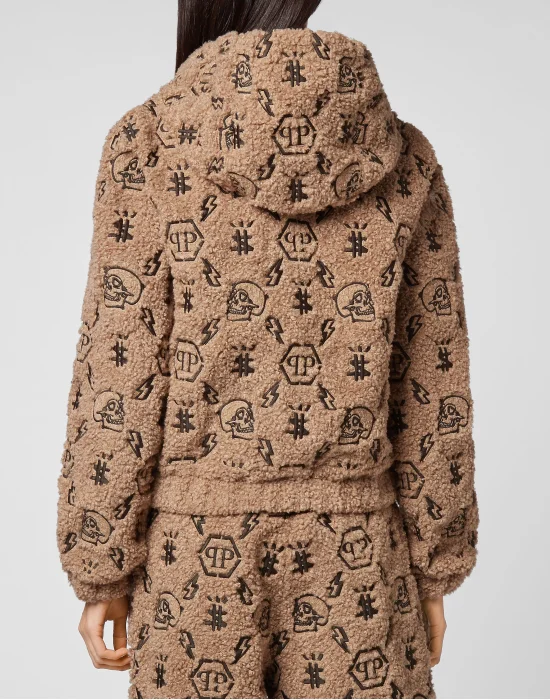 Hoodie Sweatjacket Embroidery Monogram