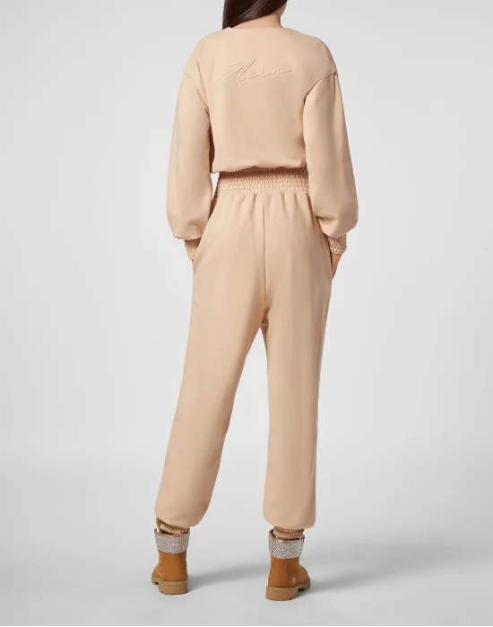 Leisurewear Jumpsuit Embroidery Signature