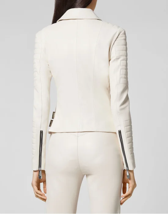 Lambskin Moto Biker Iconic Plein
