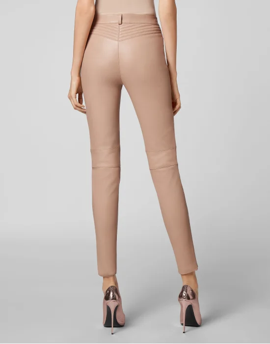Lambskin Stretch  Super High Waist Biker  Iconic Plein