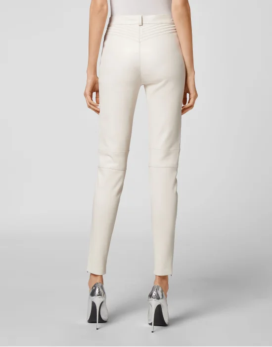 Lambskin Stretch  Super High Waist Biker  Iconic Plein