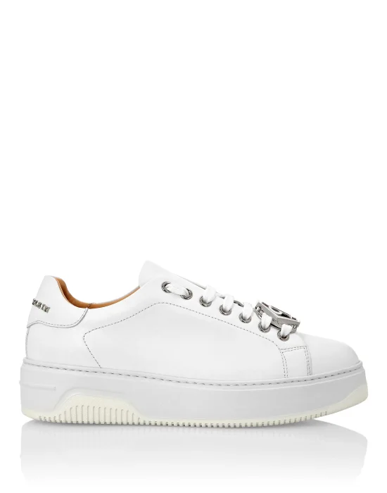 Leather Lo-Top Sneakers Hexagon