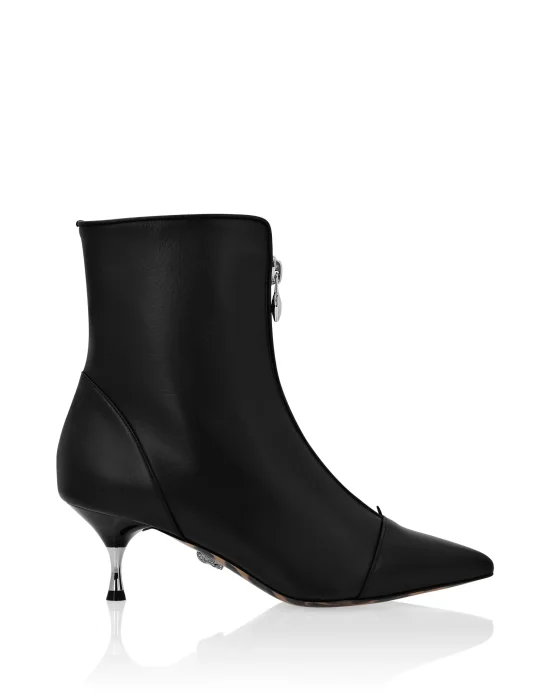 Leather Boots Lo-Heels Low Rock Iconic Plein