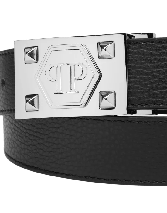 Alce Leather Belt Hexagon
