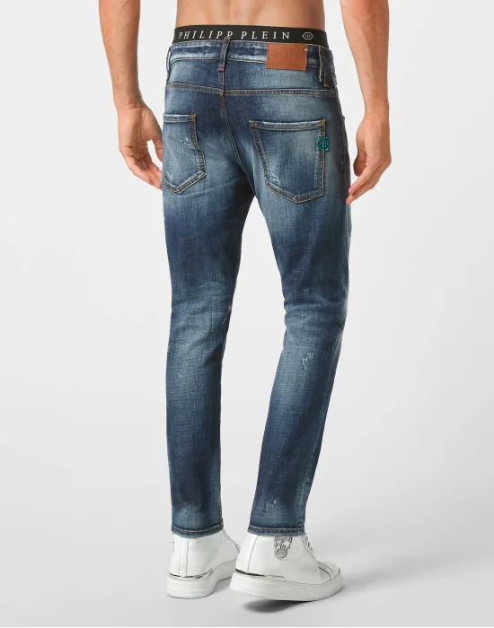Denim Trousers Skinny Fit Hexagon