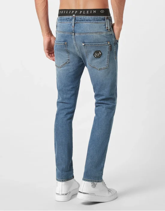 Denim Trousers Skinny Fit Hexagon