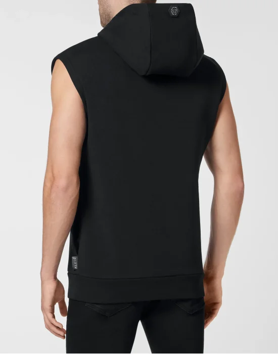 Sleeveless Hoodie sweatshirt Hexagon