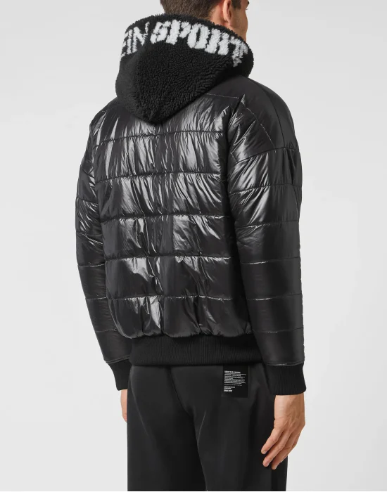 Reversible Hooded Bomber Jacket Tiger