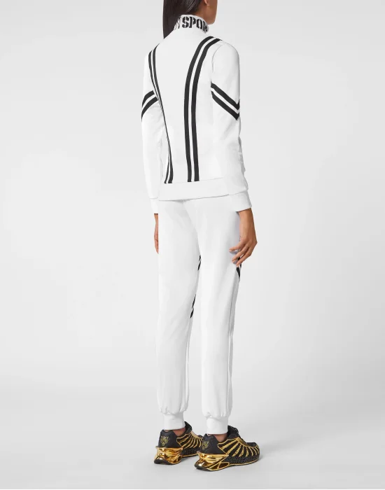 Jogging Set: Zip-up Jacket + pants Statement