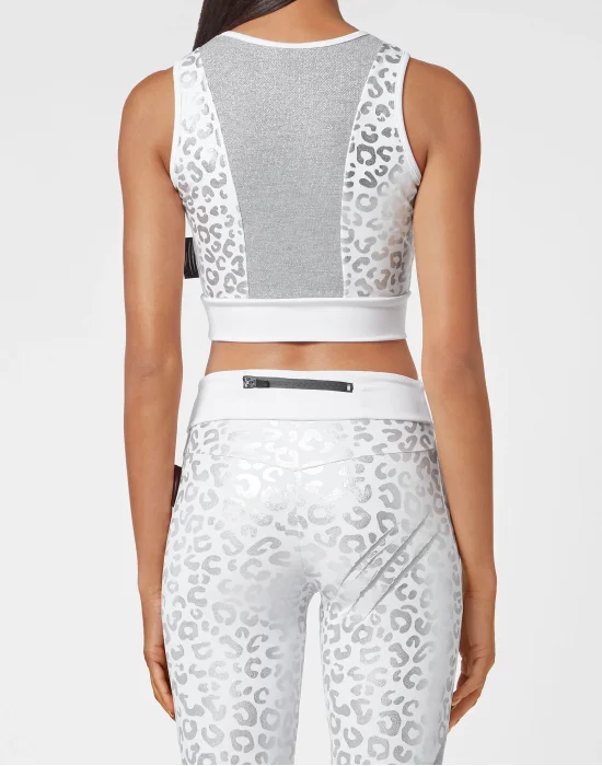 Jogging Crop Top Leopard