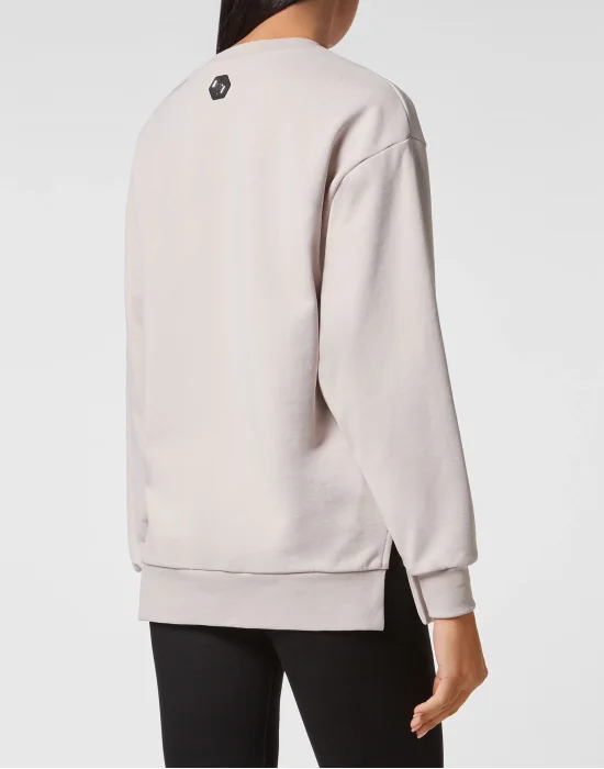 Sweatshirt LS Crystal Skull with Crystals