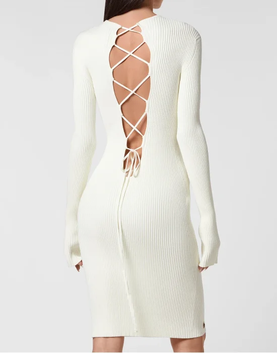 Knit Midi Criss Cross Dress