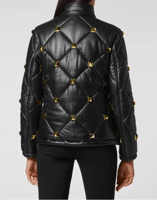 Leather PufferJacket